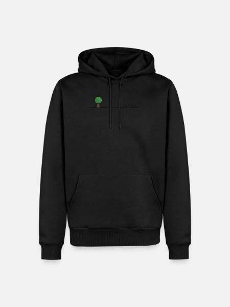 Tree simple - Men’s Premium Organic Hoodie - black