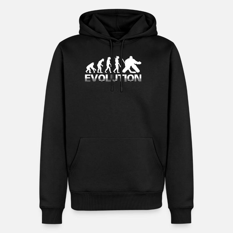 Gardien de but Evolution Hockey Gift - Sweat à capuche Premium bio Homme - noir