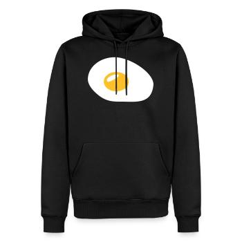 Spiegelei - Männer Premium Bio Hoodie - Schwarz - Vorne - Nico (187cm)