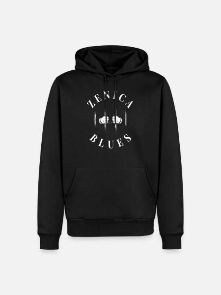 Zenica Blues - Men’s Premium Organic Hoodie - black