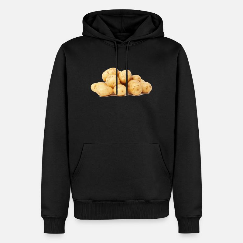 pommes de terre - Sweat à capuche Premium bio Homme - noir