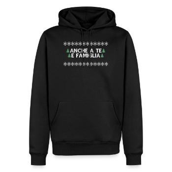 Ihnen und der Familie auch! - Männer Premium Bio Hoodie - Schwarz - Vorne - Nico (187cm)