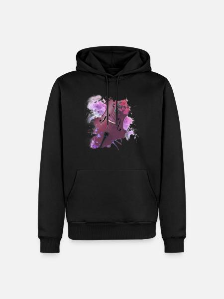 cello - Men’s Premium Organic Hoodie - black