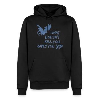 Drache Gaming rollenspiel roleplay dungeon - Männer Premium Bio Hoodie - Schwarz - Vorne - Nico (187cm)