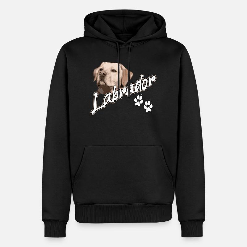 Labrador retriever - Sweat à capuche Premium bio Homme - noir