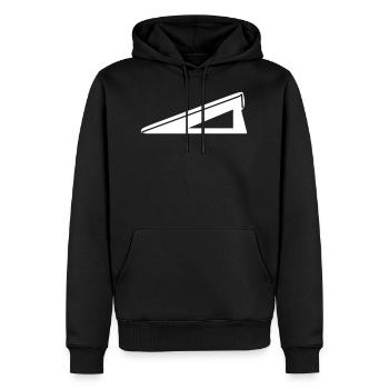 Dachzelt Hochdach Klappdach Camping Camper - Männer Premium Bio Hoodie - Schwarz - Vorne - Nico (187cm)