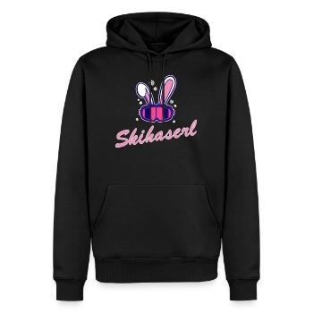 Apres Ski Skihaserl Skihasen Skihäschen - Männer Premium Bio Hoodie - Schwarz - Vorne - Nico (187cm)