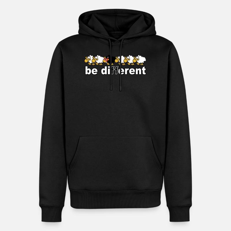 Sei anders Tauchen - Männer Premium Bio Hoodie - Schwarz