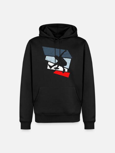 frisbee - Men’s Premium Organic Hoodie - black