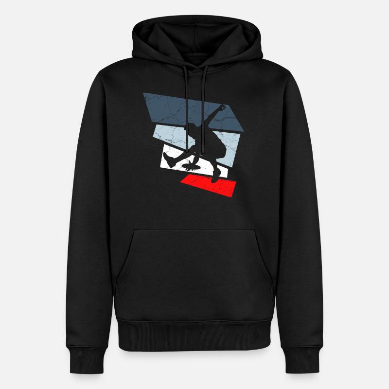 frisbee - Männer Premium Bio Hoodie - Schwarz