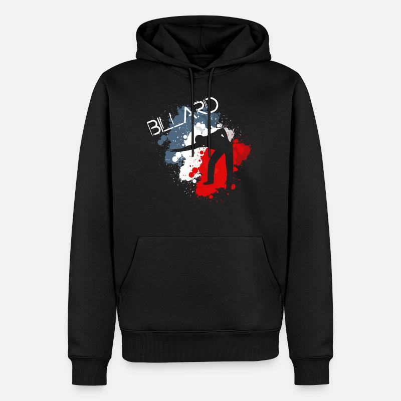 billard - Männer Premium Bio Hoodie - Schwarz