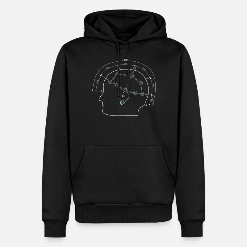 10-20 - Männer Premium Bio Hoodie - Schwarz