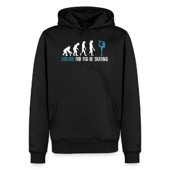 Evolved for Figure Skating Evolution - Männer Premium Bio Hoodie - Schwarz - Vorne - Nico (187cm)