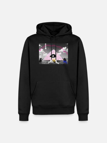 culte - Sweat à capuche Premium bio Homme - noir