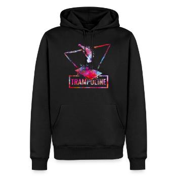 trampolin turnen springen trampolining - Männer Premium Bio Hoodie - Schwarz - Vorne - Nico (187cm)