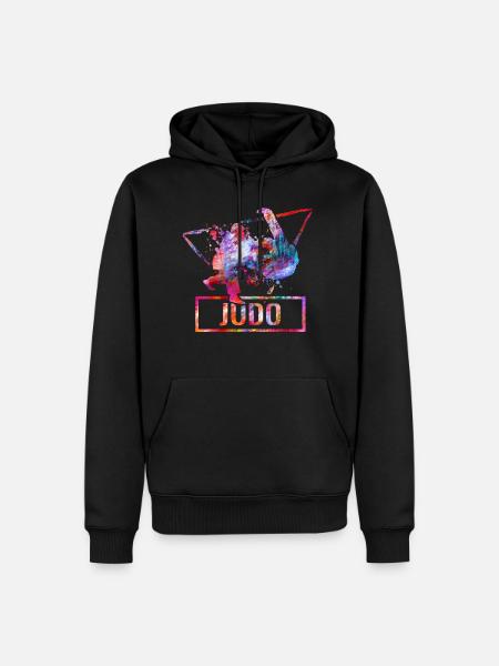 Judo - Sweat à capuche Premium bio Homme - noir
