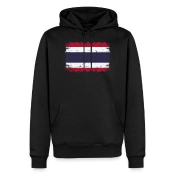 Thailand - Männer Premium Bio Hoodie - Schwarz - Vorne - Nico (187cm)