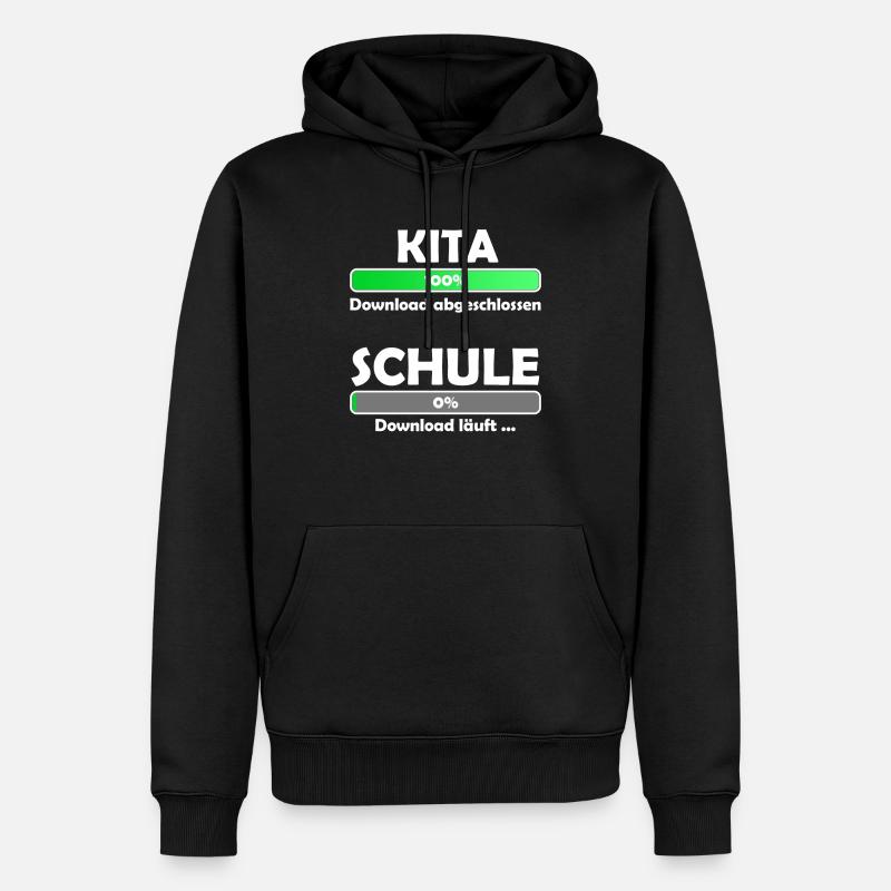 Schule loading - Schulbeginn - Einschulung - Männer Premium Bio Hoodie - Schwarz