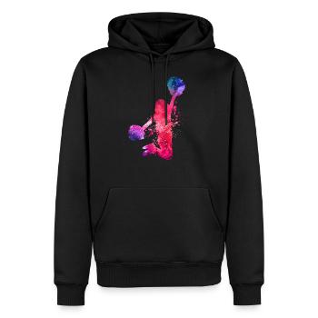 cheerleading - Männer Premium Bio Hoodie - Schwarz - Vorne - Nico (187cm)