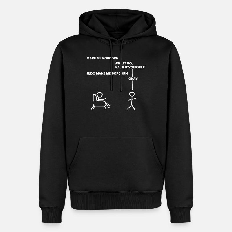 programmer sudo informatik - Men’s Premium Organic Hoodie - black
