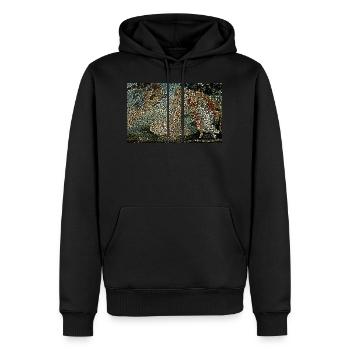 Die Geburt der Venus - Männer Premium Bio Hoodie - Schwarz - Vorne - Nico (187cm)