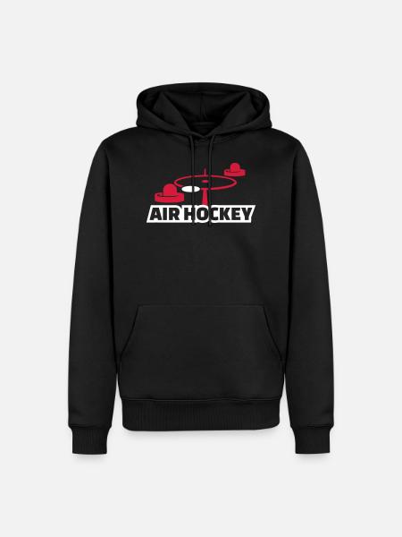 Air hockey - Männer Premium Bio Hoodie - Schwarz