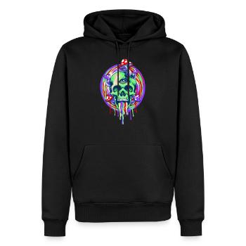 Magic Mushroom - Männer Premium Bio Hoodie - Schwarz - Vorne - Nico (187cm)