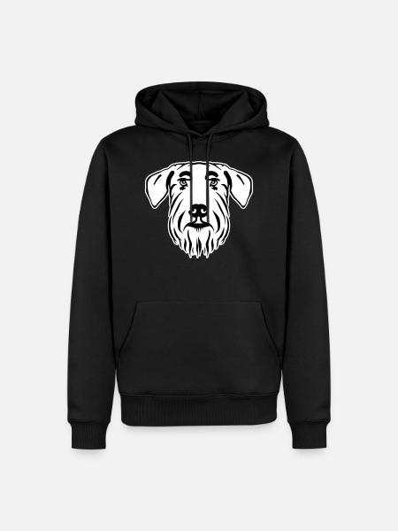 Schnauzer géant - Sweat à capuche Premium bio Homme - noir
