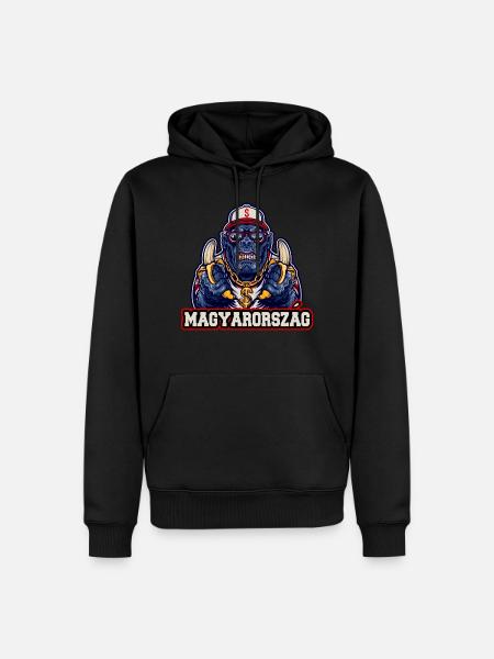 Magyarorszag - Männer Premium Bio Hoodie - Schwarz