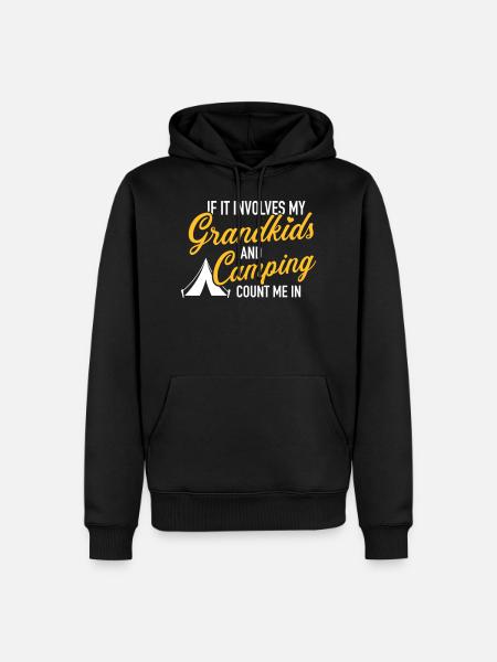 camping - Men’s Premium Organic Hoodie - black