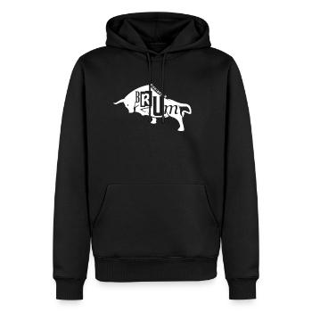 Birmingham Bull - Men’s Premium Organic Hoodie - black - Front - Nico (187cm)