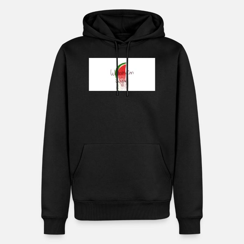 Sucre pastèque - Sweat à capuche Premium bio Homme - noir