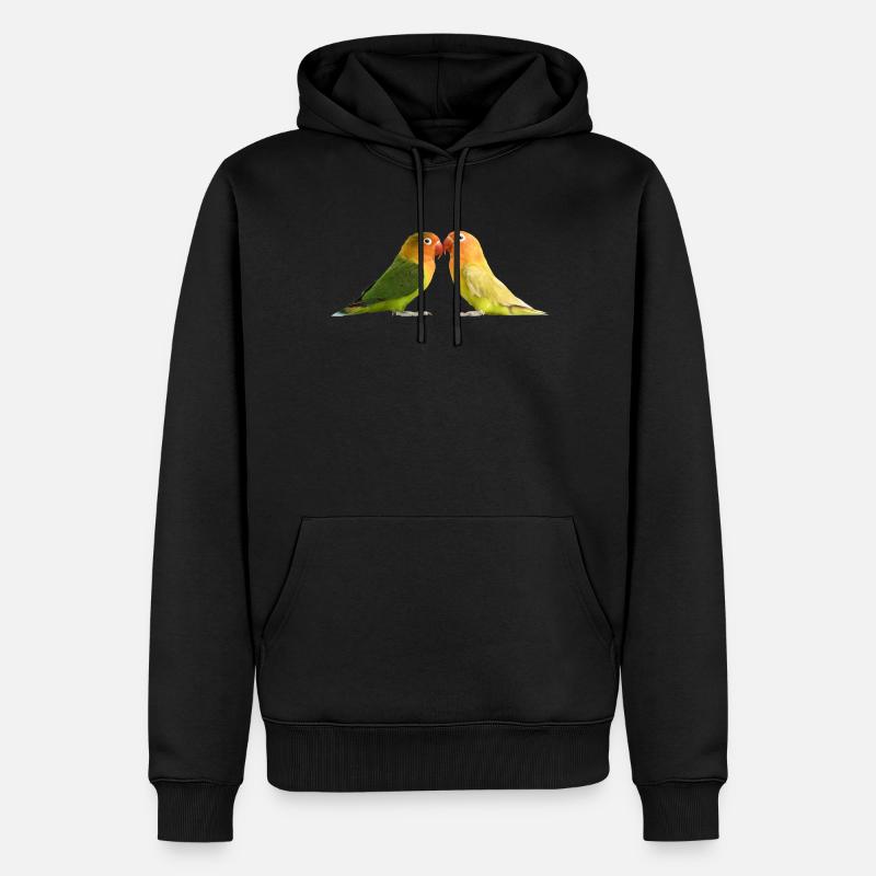 Papagei - Männer Premium Bio Hoodie - Schwarz