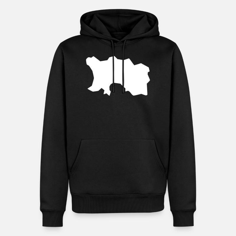Jersey - Männer Premium Bio Hoodie - Schwarz