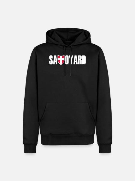 savoyard logo blc - Men’s Premium Organic Hoodie - black