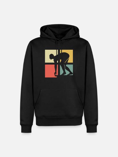 swimmer - Men’s Premium Organic Hoodie - black