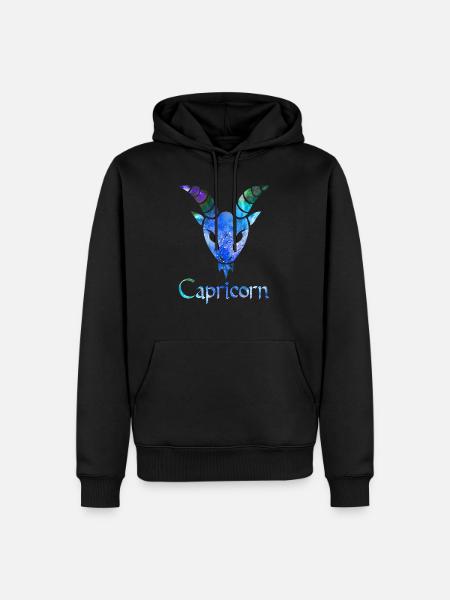 Capricorn - Men’s Premium Organic Hoodie - black