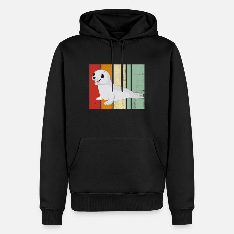 joint - Sweat à capuche Premium bio Homme - noir