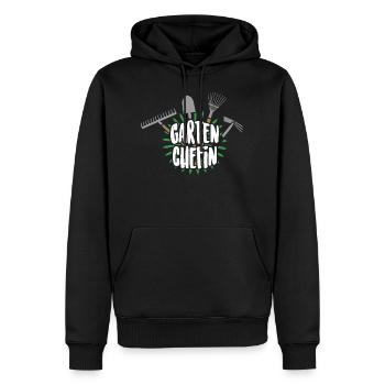 Garten Gärtner Hobby Pflanzen Gartenchefin - Männer Premium Bio Hoodie - Schwarz - Vorne - Nico (187cm)