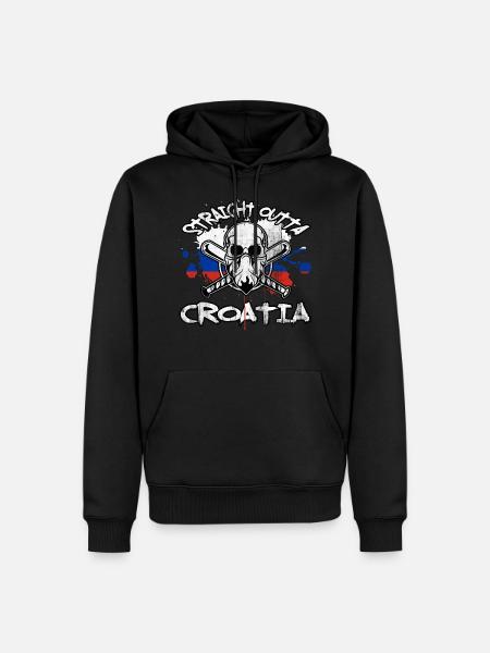 Croatia - Men’s Premium Organic Hoodie - black