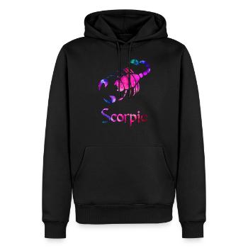 Skorpion - Männer Premium Bio Hoodie - Schwarz - Vorne - Nico (187cm)