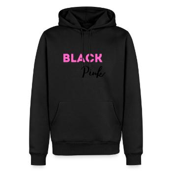 Black Pink - Sweat à capuche Premium bio Homme - noir - Devant - Nico (187cm)