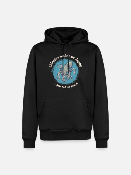 octopus - Men’s Premium Organic Hoodie - black