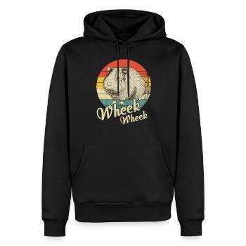 Meerschweinchen - Männer Premium Bio Hoodie - Schwarz - Vorne - Nico (187cm)