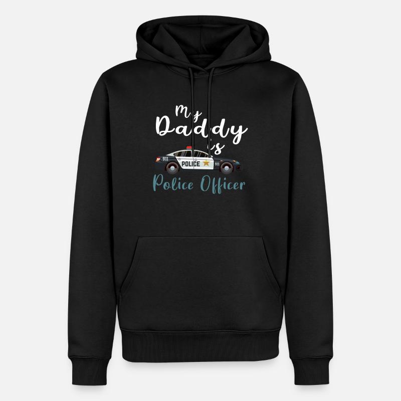 Polizeibeamter - Männer Premium Bio Hoodie - Schwarz