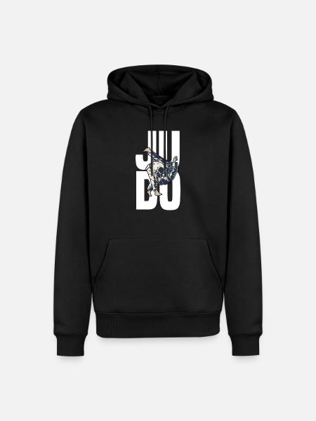 JUDO - Sweat à capuche Premium bio Homme - noir