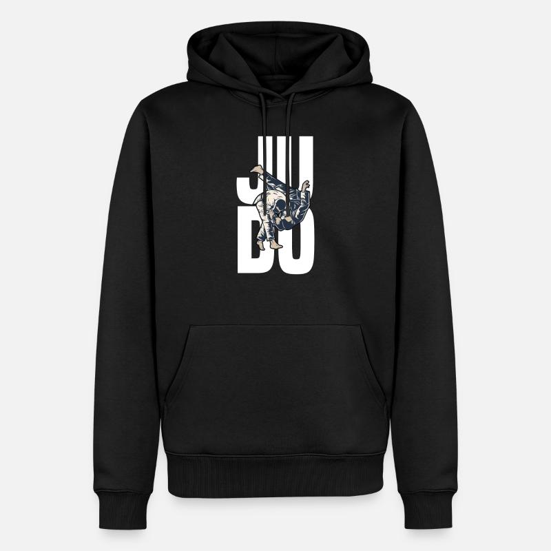 JUDO - Männer Premium Bio Hoodie - Schwarz