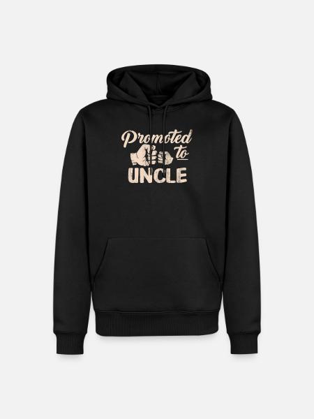 uncle - Men’s Premium Organic Hoodie - black