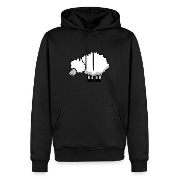sheep - Men’s Premium Organic Hoodie - black - Front - Nico (187cm)