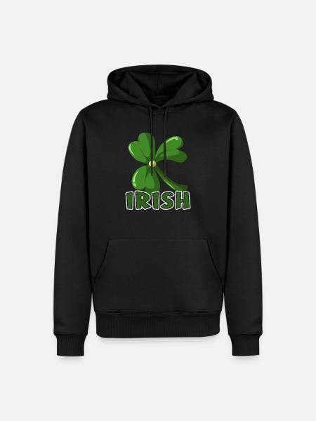 Irish - Men’s Premium Organic Hoodie - black
